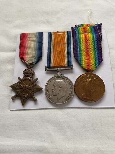 1914-15 Star Trio Royal Welsh fusiliers