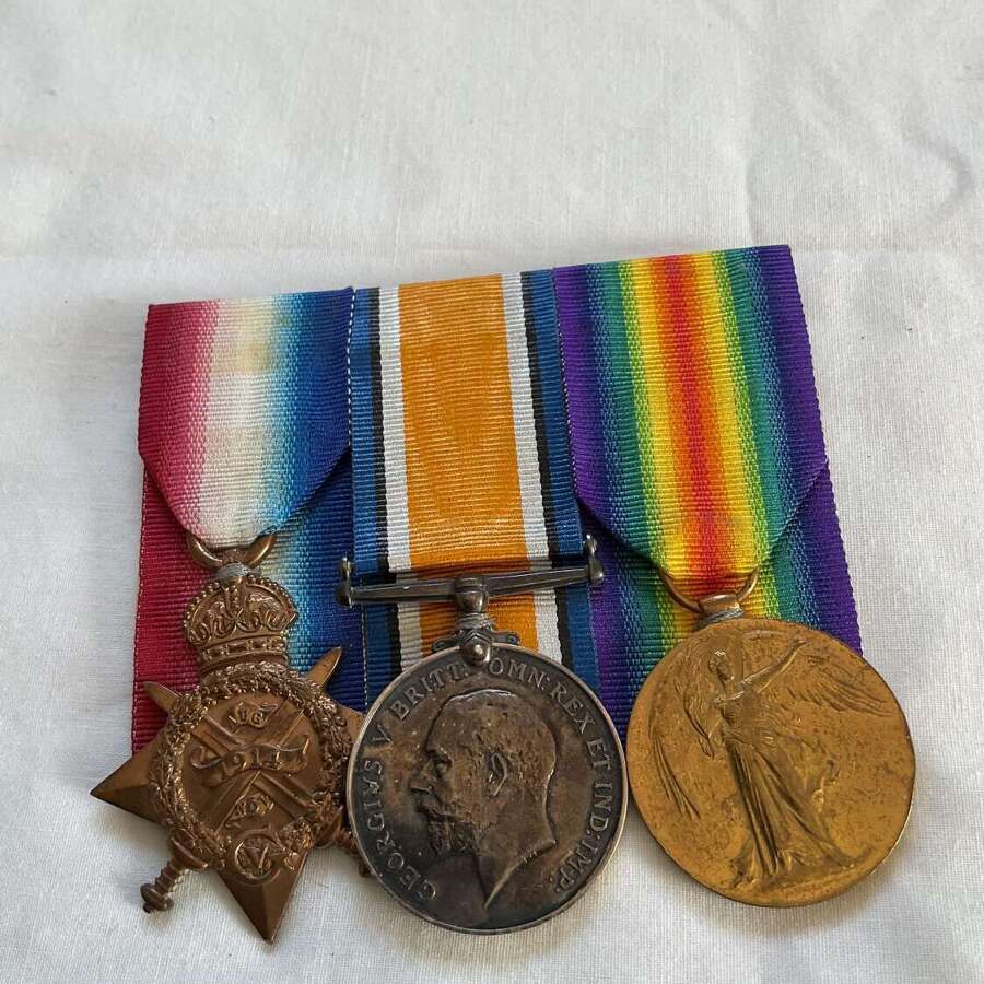 1914 Star Trio Royal Marine Brigade