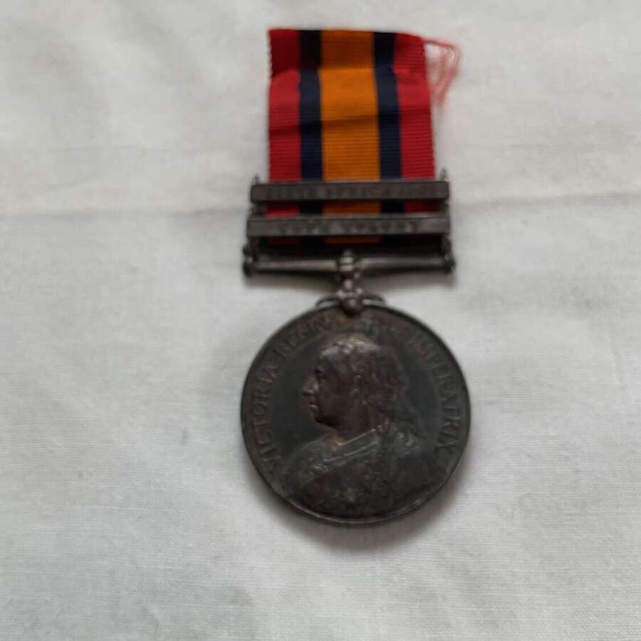 2 Bar Queens South Africa Medal East Surrey Regiment