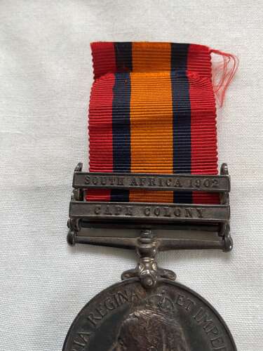 2 Bar Queens South Africa Medal East Surrey Regiment
