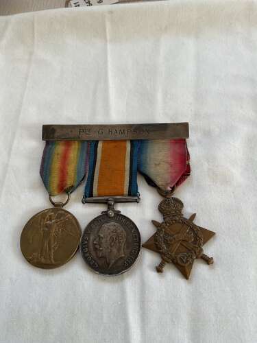 1914-15 Star Trio Lincolnshire Regiment