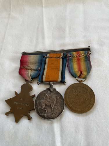 1914-15 Star Trio Lincolnshire Regiment