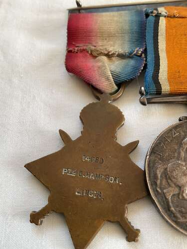 1914-15 Star Trio Lincolnshire Regiment