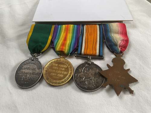 1914 Star & Bar Trio and TFEM  Royal Army Medical Corp