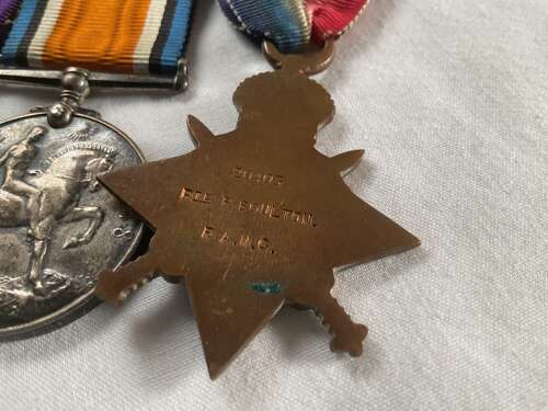 1914 Star & Bar Trio and TFEM  Royal Army Medical Corp
