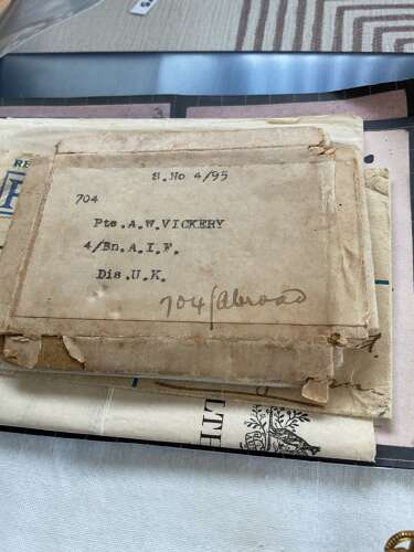 Three: Private A. W. Vickery, 4th Battalion, Australian Imperial Force