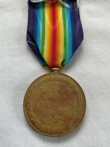 Victory Medal  133548 Gunner A.W. Wales Royal Artillery
