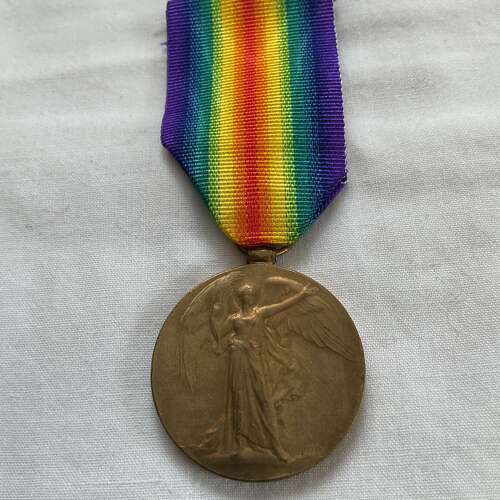 Victory Medal  3387 Private  W. Schofield. Yorkshire Regiment