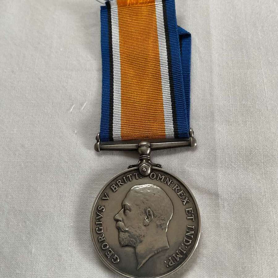 British War Medal 56450 Private. R. Diamond. Scottish Rifles