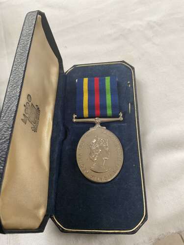 Civil Defence Long Service Medal Mrs. M.E. Williams