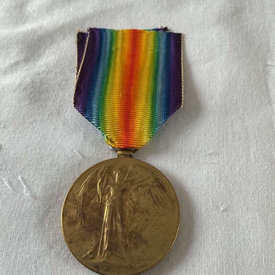Victory Medal  205638 Private A.D. Booth West Riding Regiment