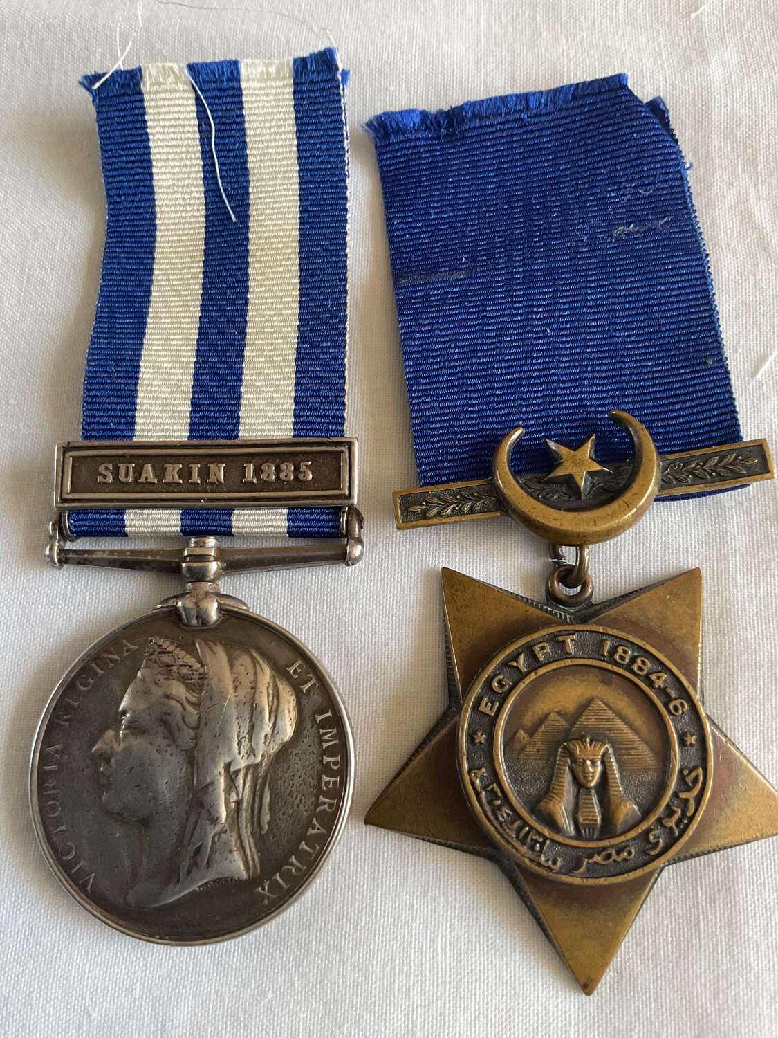 Egypt pair Private W. Jermy, Ordnance Store Corps