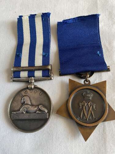 Egypt pair Private W. Jermy, Ordnance Store Corps