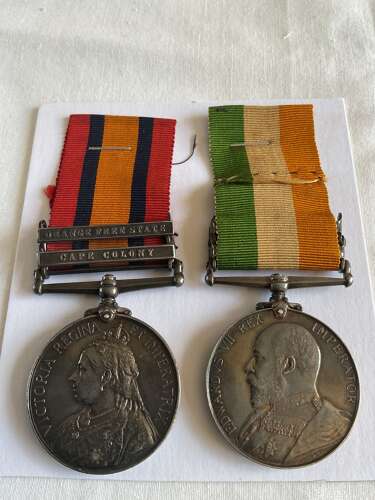 QSA & KSA Pair  World War 1 Casualty. Cheshire Regiment