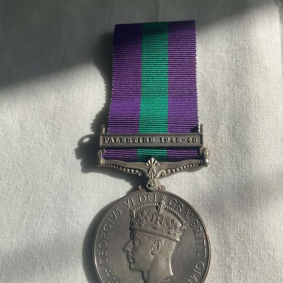 GSM Palastine 1945-48 Royal Lincoln Regiment