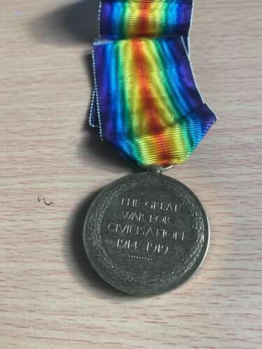 Victory Medal Gloucester Regiment