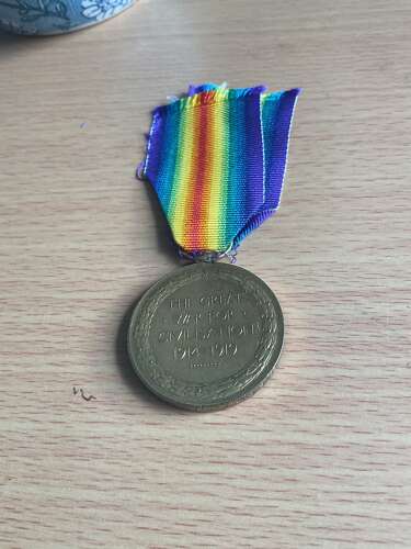 Victory Medal  Royal Artillery